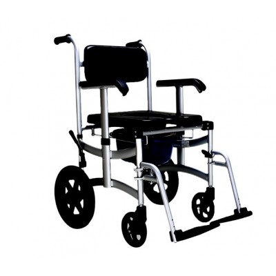 Cadeira Banho Sanitária Encartável Evoluxion c/ Rodas