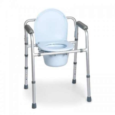 Cadeira banho sanitária Aluminio Encartável